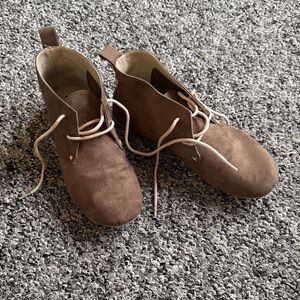 MIA Brown Suede Lace-Up Ankle Boots